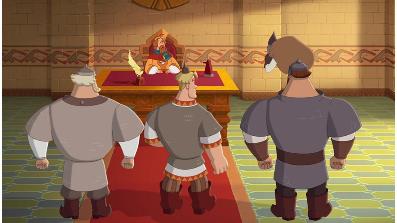 Мировая премьера: «Дом кино» покажет мультфильм  «Три богатыря и конь на троне»